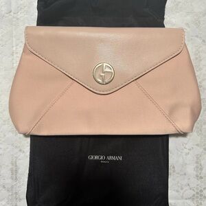 Giorgio Armani Blush Pink Wristlet Clutch